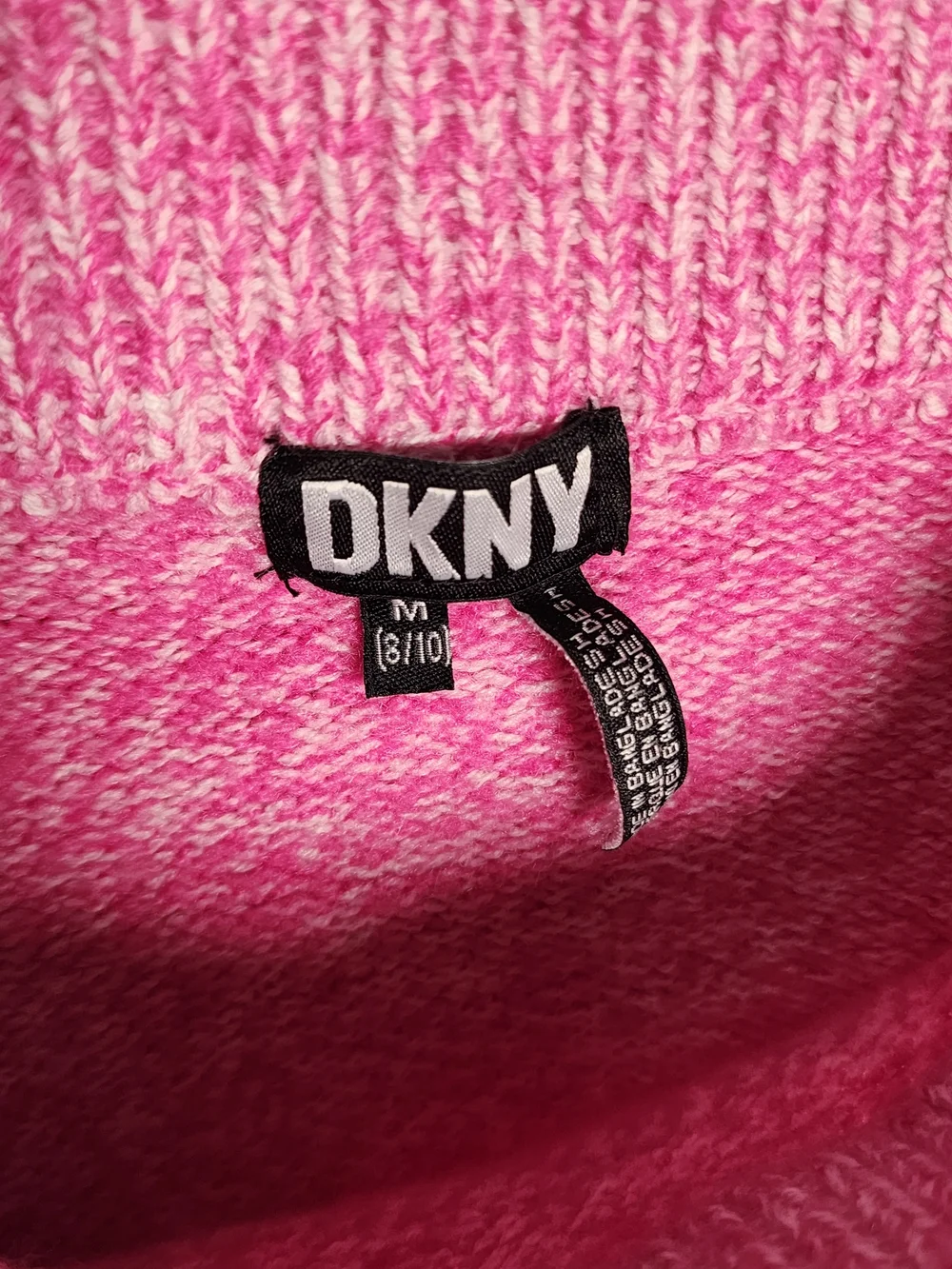 Girls Dkny Pink Marled Turtleneck Sweater